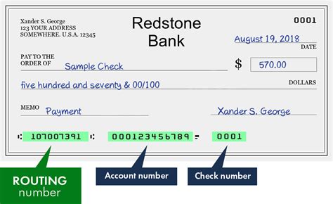 To verify a check from REDSTONE BANK call 720-880-5013. . Redstone routing number